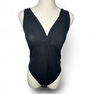 Express Black Bodysuit Top